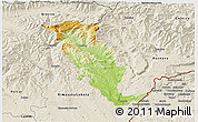 Physical 3D Map of Revuca, shaded relief outside