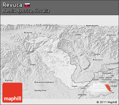 Silver Style 3D Map of Revuca