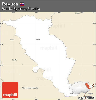 Classic Style Simple Map of Revuca
