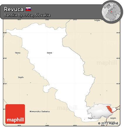 Classic Style Simple Map of Revuca