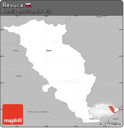 Gray Simple Map of Revuca