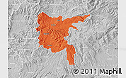 Political Map of Zvolen, lighten, desaturated