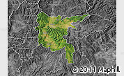 Satellite Map of Zvolen, desaturated