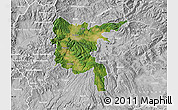 Satellite Map of Zvolen, lighten, desaturated