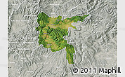 Satellite Map of Zvolen, lighten, semi-desaturated