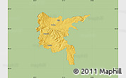 Savanna Style Map of Zvolen, single color outside