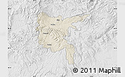 Shaded Relief Map of Zvolen, lighten, desaturated