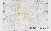 Shaded Relief Map of Zvolen, lighten, semi-desaturated