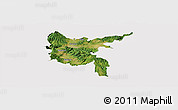 Satellite Panoramic Map of Zvolen, cropped outside