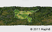 Satellite Panoramic Map of Zvolen, darken
