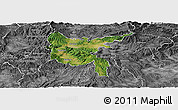 Satellite Panoramic Map of Zvolen, desaturated