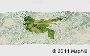 Satellite Panoramic Map of Zvolen, lighten