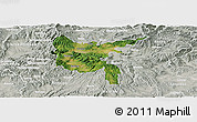Satellite Panoramic Map of Zvolen, lighten, semi-desaturated