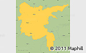 Savanna Style Simple Map of Zvolen