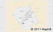 Classic Style 3D Map of Bratislava, single color outside