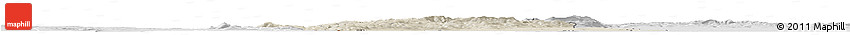 Shaded Relief Horizon Map of Bratislava, lighten, desaturated