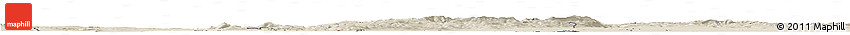 Shaded Relief Horizon Map of Bratislava