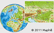 Physical Location Map of Bratislava