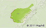 Physical 3D Map of Malacky, lighten