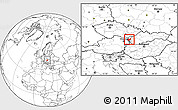 Blank Location Map of Malacky, highlighted parent region
