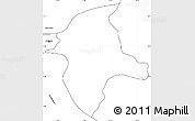 Blank Simple Map of Okres Bratislava II