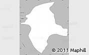 Gray Simple Map of Okres Bratislava II