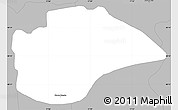 Gray Simple Map of Okres Bratislava III