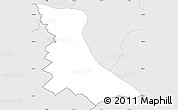 Silver Style Simple Map of Okres Bratislava V
