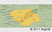 Savanna Style Panoramic Map of Bratislava