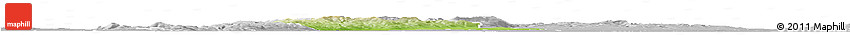 Physical Horizon Map of Pezinok, lighten, desaturated