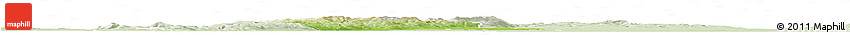 Physical Horizon Map of Pezinok, lighten