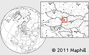 Blank Location Map of Pezinok, highlighted parent region