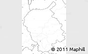 Blank Simple Map of Bratislava, no labels