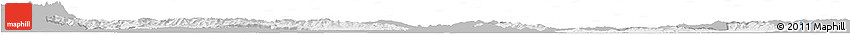 Gray Horizon Map of Kosice, single color outside