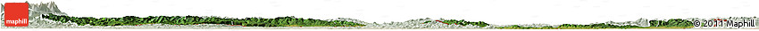 Satellite Horizon Map of Kosice, lighten