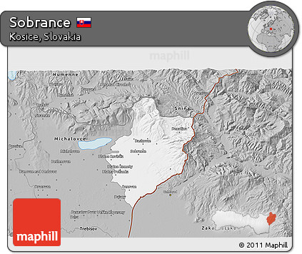 Gray 3D Map of Sobrance