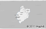 Gray 3D Map of Sobrance, single color outside