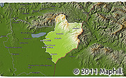 Physical 3D Map of Sobrance, darken