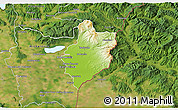 Physical 3D Map of Sobrance, satellite outside