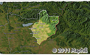 Satellite 3D Map of Sobrance, darken