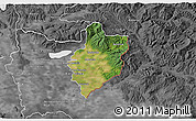 Satellite 3D Map of Sobrance, desaturated