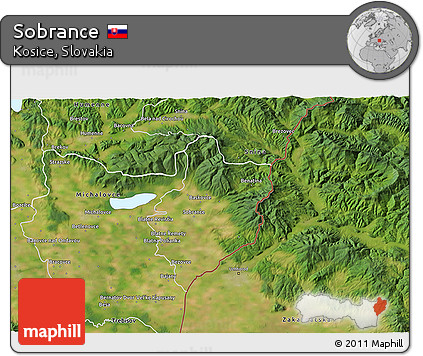 Satellite 3D Map of Sobrance