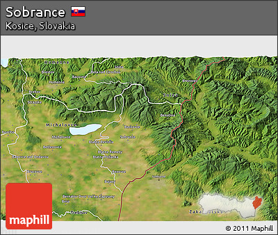Satellite 3D Map of Sobrance