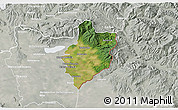 Satellite 3D Map of Sobrance, lighten, semi-desaturated