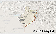 Shaded Relief 3D Map of Sobrance, lighten