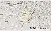 Shaded Relief 3D Map of Sobrance, semi-desaturated