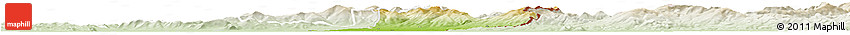 Physical Horizon Map of Sobrance, lighten