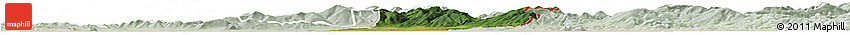 Satellite Horizon Map of Sobrance, lighten