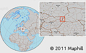 Gray Location Map of Sobrance