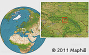 Satellite Location Map of Sobrance